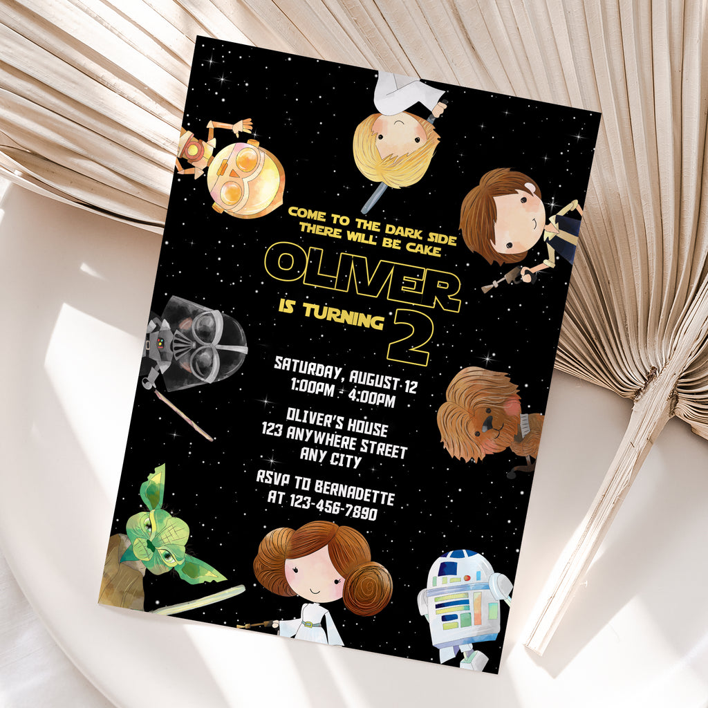 Star Wars Birthday Invitation – Personalized Digital Printable Party Invite (Version 5)