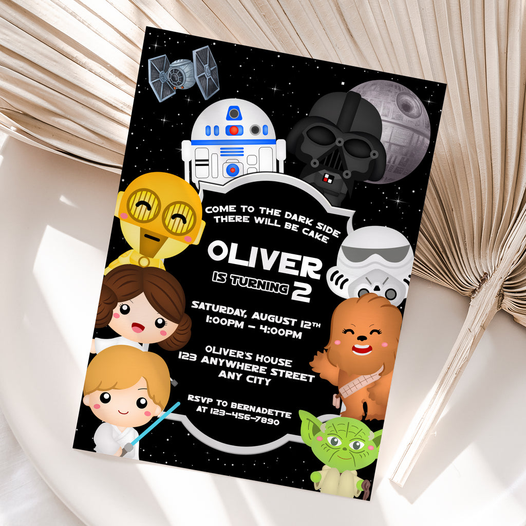 Star Wars Birthday Invitation – Personalized Digital Printable Party Invite (Version 6)