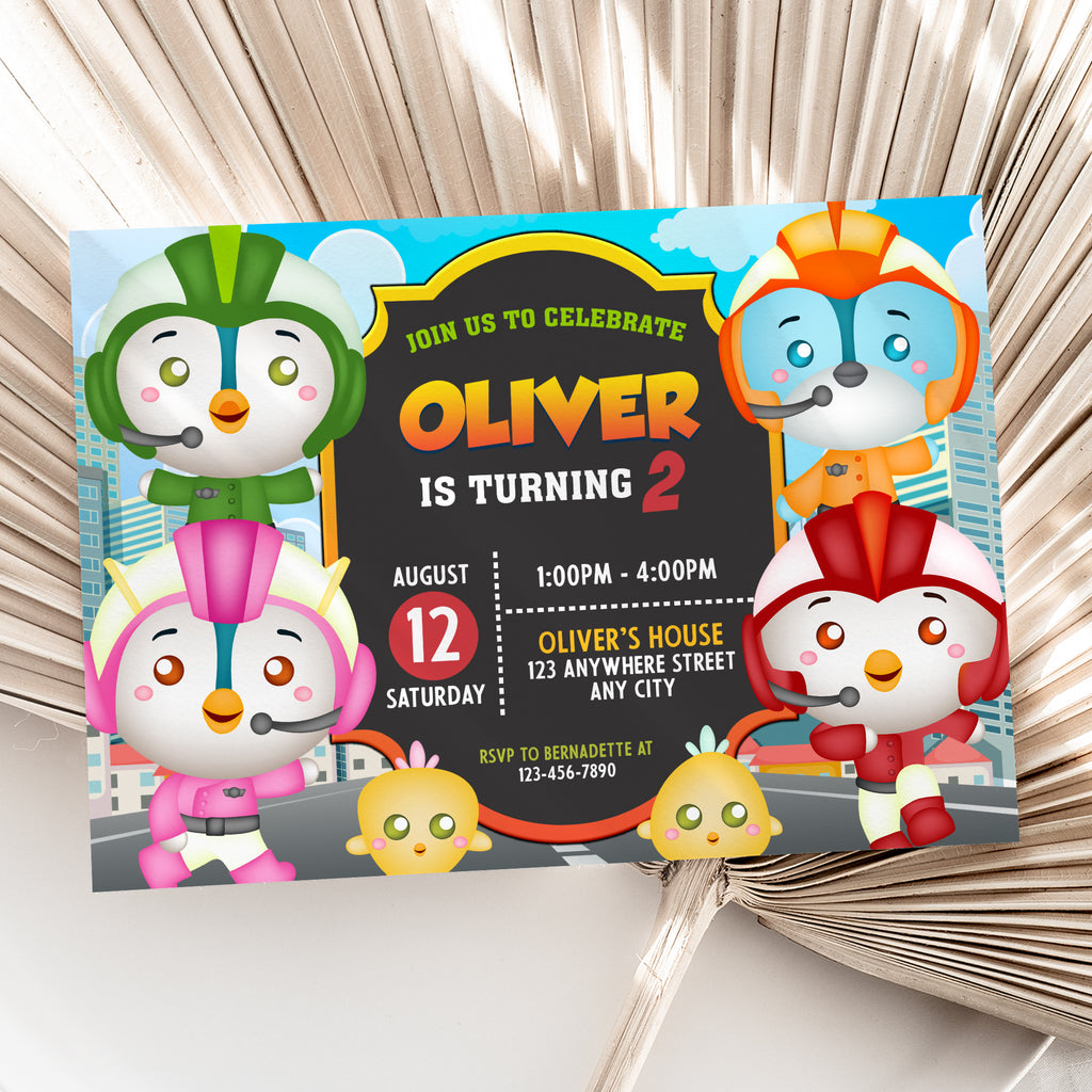 Personalized Top Wing Birthday Invitation – Digital JPG File for Any Age