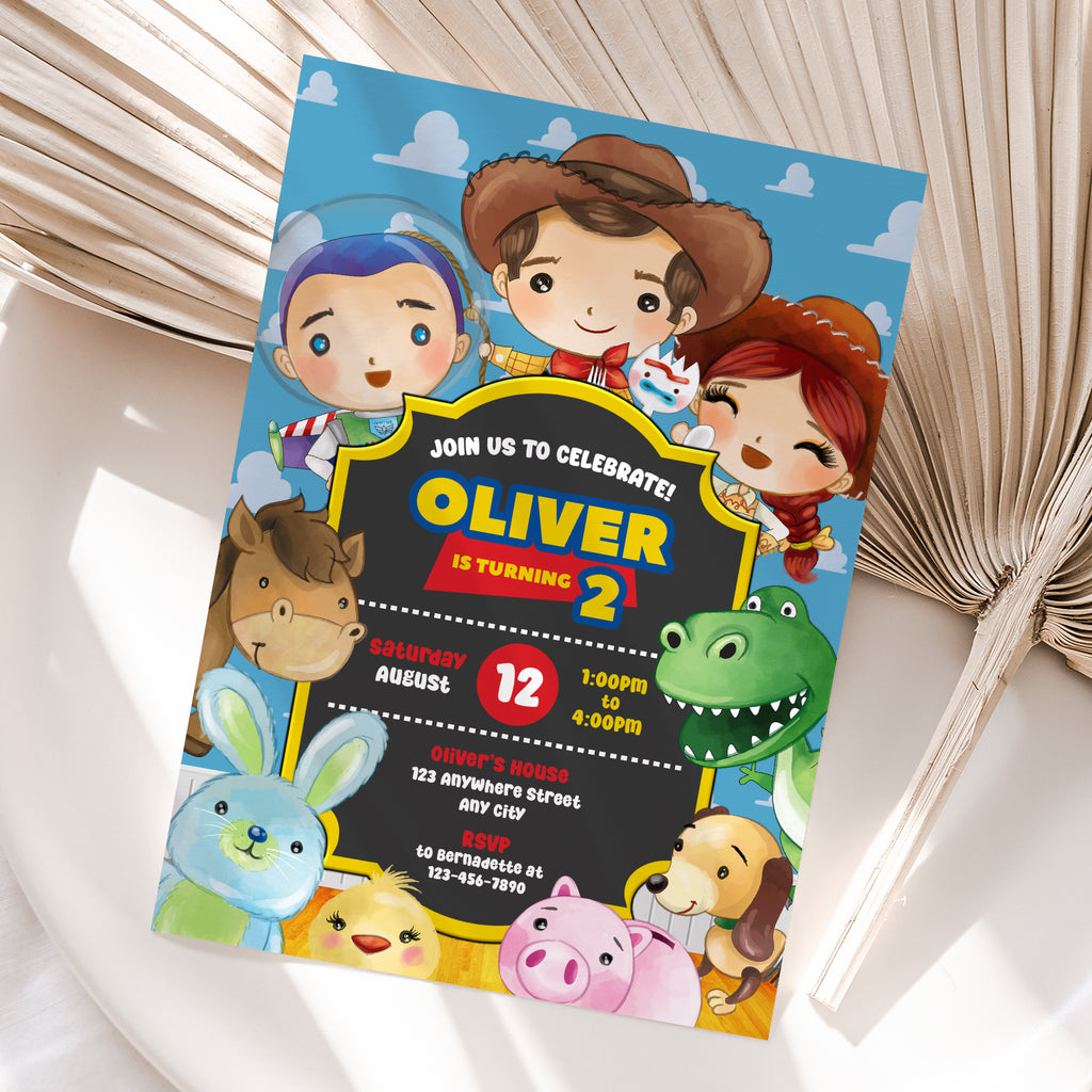 Personalized Toy Story Birthday Invitation – Digital JPG File for Any Age