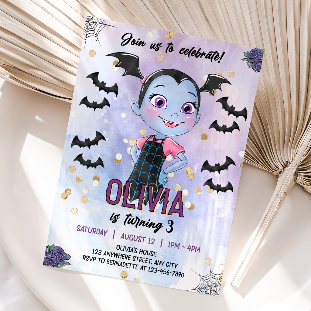 Vampirina Birthday Invitation – Personalized Digital Printable Party Invite